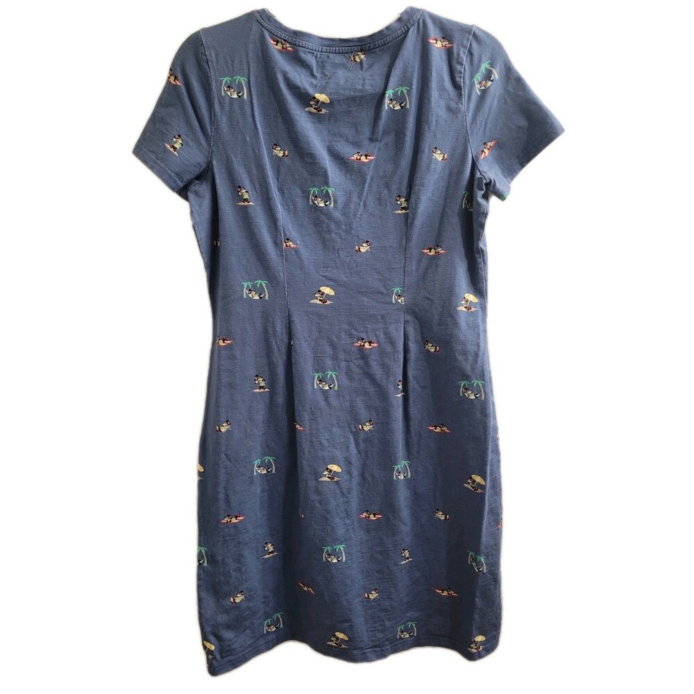 Disney Parks Tommy Bahama Minnie Mouse Hawaiian Dress Blue Cotton Small S - Picture 9 of 9